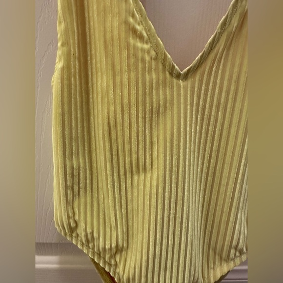 Lovewave x Revolve Neon Ribbed Bodysuit - Sz M - Picture 2 of 4